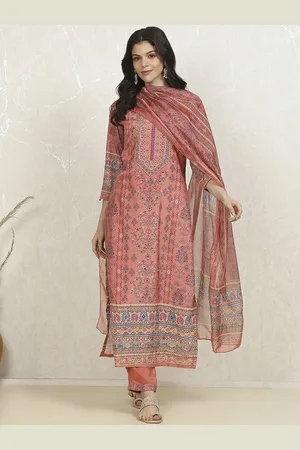 Biba Floral Printed Unstitched Dress Material