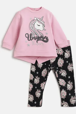 chicco Girls Printed T-shirt With Trousers