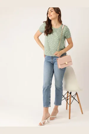 DressBerry Women Floral Print Crepe Top