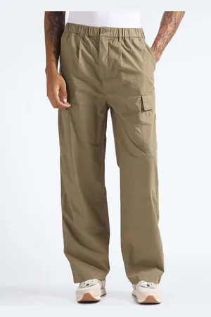 Flying Machine Men Mid Rise Regular Fit Cargos Trouser