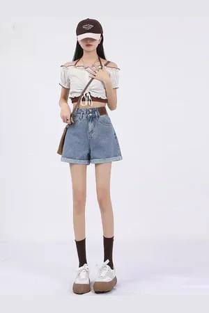 DressBerry Denim A-Line Above Knee Skirt