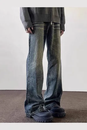HERE&NOW Men Low Distress Heavy Fade Jeans
