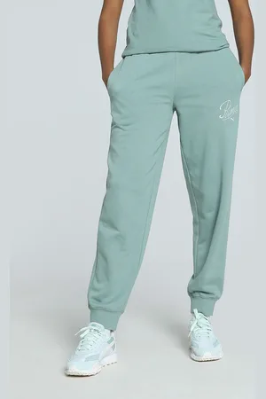 PUMA Script Comfort Women Relaxed Fit Cotton Sweatpants