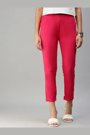 De Moza Women Pink Trousers
