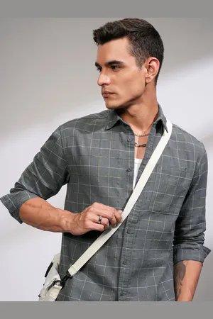 Highlander Men Opaque Checked Casual Shirt