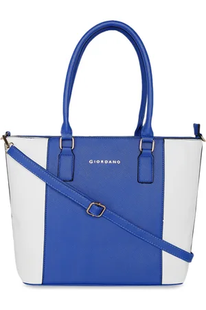 Giordano Blue & White Colourblocked Shoulder Bag