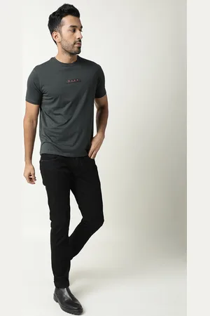RARE RABBIT Men Rings-4 Slim Fit Solid Polo Collar T-Shirt