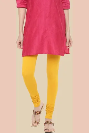 De Moza Cotton Churidar Length Slip-On Leggings