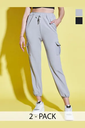 BuyNewTrend Women Relaxed High-Rise Joggers Trousers
