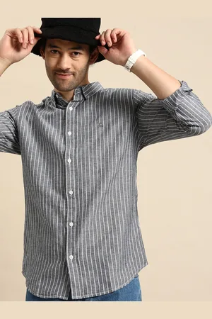 Benetton Slim Fit Striped Casual Shirt