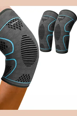 BOLDFIT Knee Sleeve Curv Blue Black Extra Large