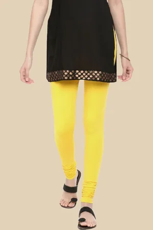 De Moza Women Cotton Churidar-Length Leggings