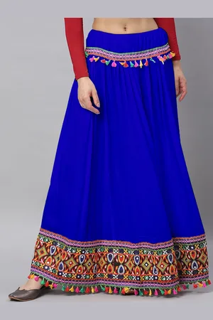 Banjara Embroidered Flared Maxi Skirts