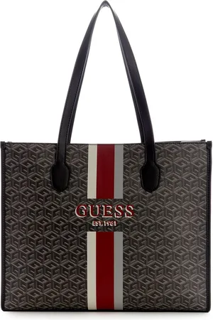 Guess Printed PU Shopper Tote Bag