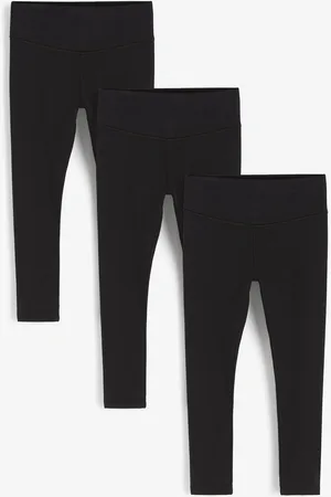 Next Girls Pack Of 3 High-Waist Ankle-Length Leggings