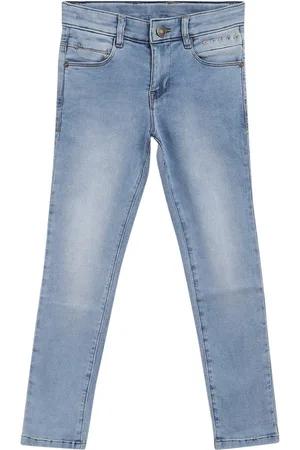 CANTABIL Girls Slim Fit Light Fade Cotton Stretchable Jeans