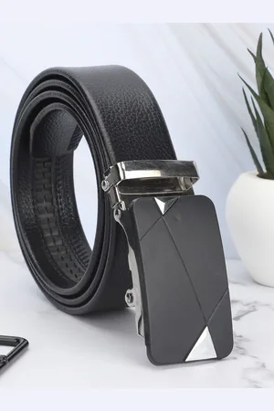 Winsome Deal Men Textured Slider Buckle Formal Belt