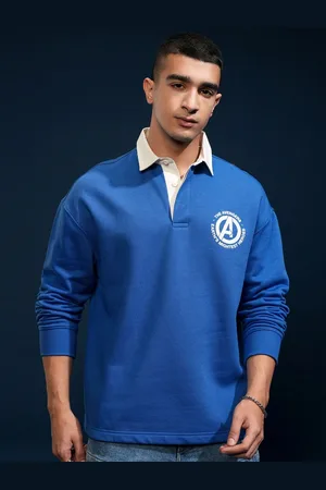Highlander Men Printed Polo Collar Drop-Shoulder Sleeves T-shirt