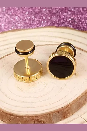 KARISHMA KREATIONS Men Set Of 2 Contemporary Studs Earrings