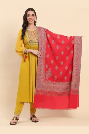 La Vastraa Women Ethnic Motifs Woven Design Shawl