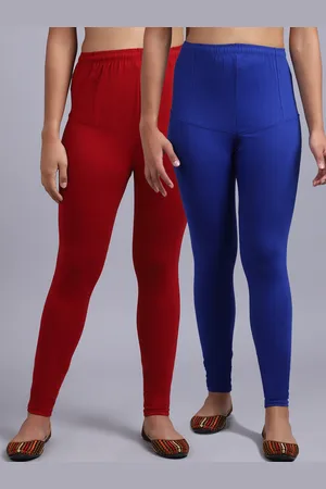 GRACIT Women Pack Of 2 Solid Churidar-Length Leggings