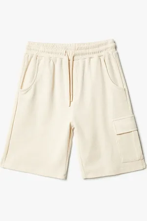 Koton Boys Self Design Mid-Rise Pure Cotton Shorts