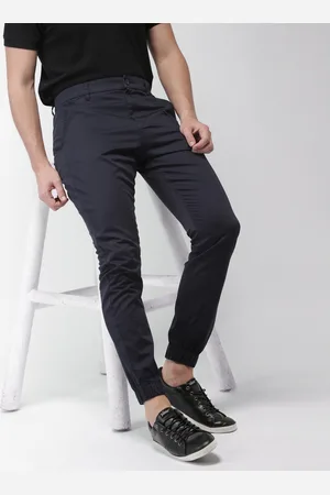 Highlander Men Navy Blue Slim Fit Joggers
