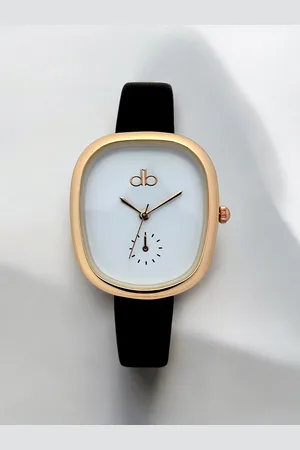 DressBerry Women Brass Dial & Leather Straps Analogue Watch MPDBI-014-RG