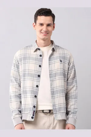 Ralph Lauren Men Slim Fit Spread Collar Tartan Checked Cotton Casual Shirt
