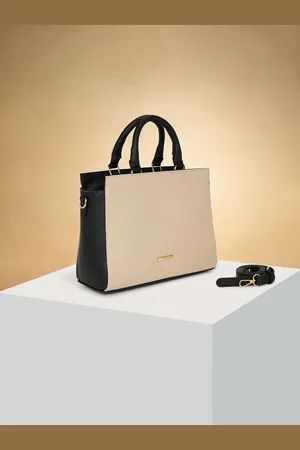 Pantaloons Colourblocked PU Structured Shoulder Bag
