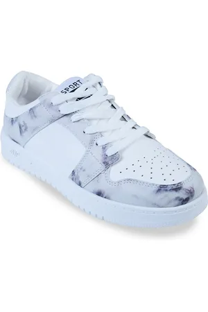 CASSIEY Women White Printed Sneakers