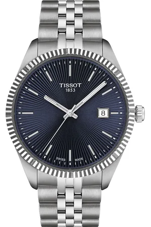 Tissot Men Dial & Stainless Steel Bracelet Style Straps Analogue Watch T1564101104100