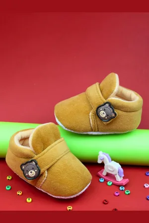 Neska Moda Unisex Kids Cotton Booties