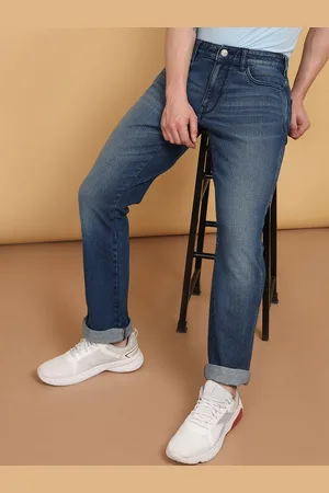 Wrangler Men Millard Mid-Rise Heavy Fade Stretchable Jeans