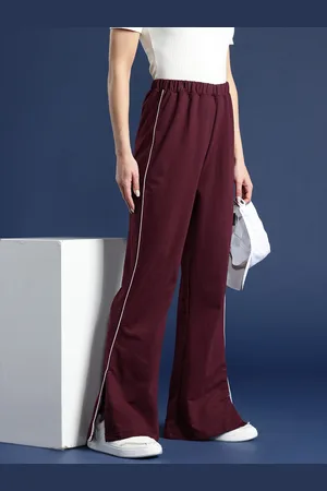 Mast & Harbour Women Slit Hem Track Pants