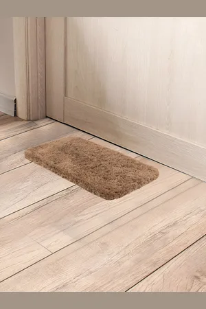 Aura Brown Cotton Anti Slip Doormats