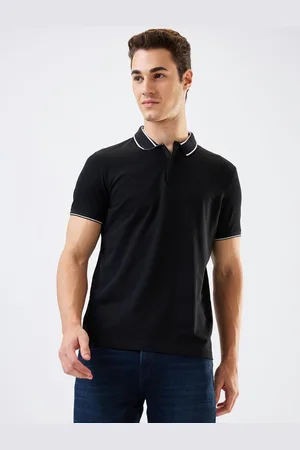 SPYKAR Men Solid Polo Collar Cotton Slim Fit T-shirt
