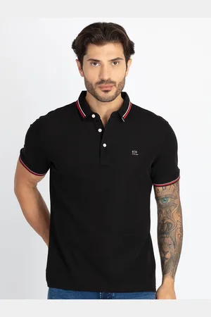 Status Quo Men Solid Polo Collar T-shirt