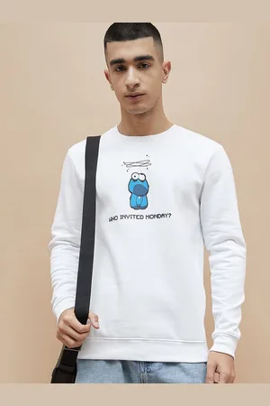 Lifestyle Men Printed Pullover Cotton Sweatshirt