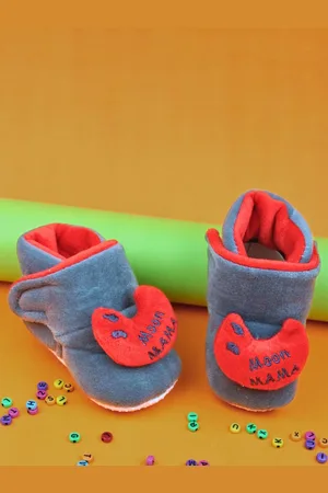Neska Moda Unisex Kids Cotton Booties