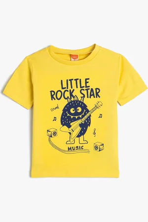 Koton Boys Printed Round Neck Short Sleeves Cotton T-shirt