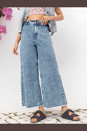 DressBerry Women Knit City Vibes Wide Leg Jeans