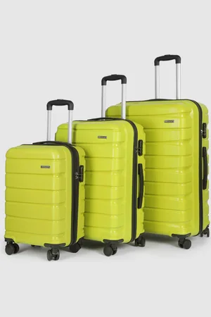 Teakwood Leathers India Set of 3 360-Degree Rotation Hard Sided Trolley Bag-191L