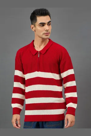 Club York Men Striped Pullover