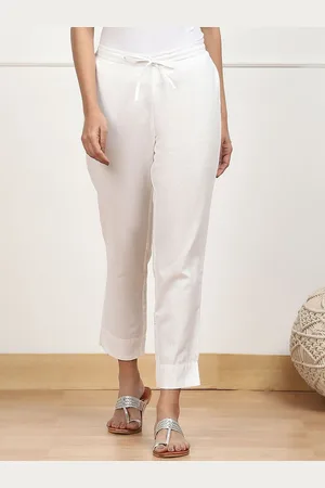 Biba Women Relaxed Low-Rise Cigarette Trousers