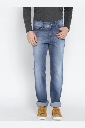 Pepe Jeans Men Blue Kingston Regular Fit Mid-Rise Clean Look Stretchable Jeans