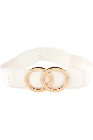 STYLE SHOES Women Push Pin Closure Stretchable Textured Belt