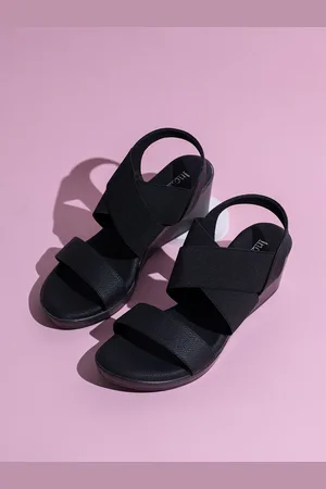 Inc 5 Striped Party Wedge Sandals