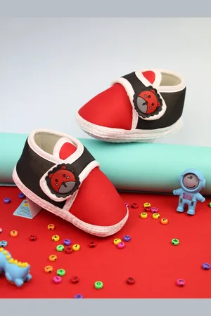 Neska Moda Unisex Kids Cotton Booties