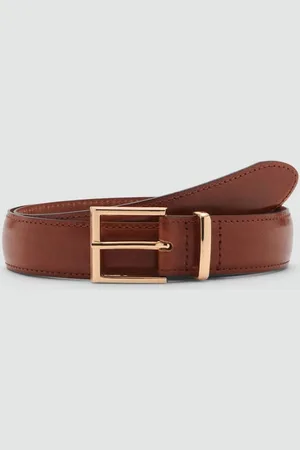 MANGO Women Leather Belt